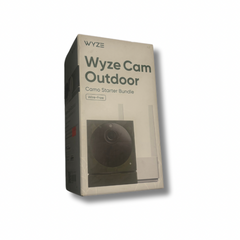 Wyze Cam Outdoor Starter Bundle (Base Station and 1 Cam), 1080p HD Indoor/Outdoor Wire-Free Smart Home Camera 2-Way Audio, Works with Alexa & Google Assistant, White with Camo Skin