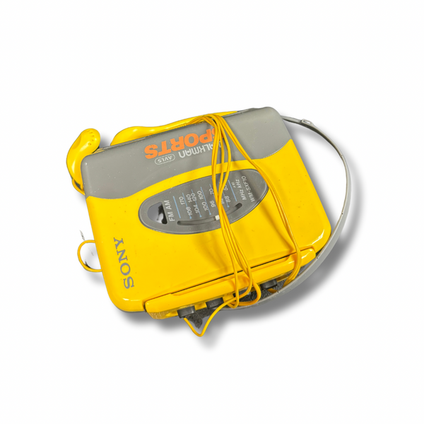 SONY SPORTS WALKMAN WM-SXF30 YELLOW AM/FM PORTABLE CASSETTE PLAYER – High  Fidelity Vinyl