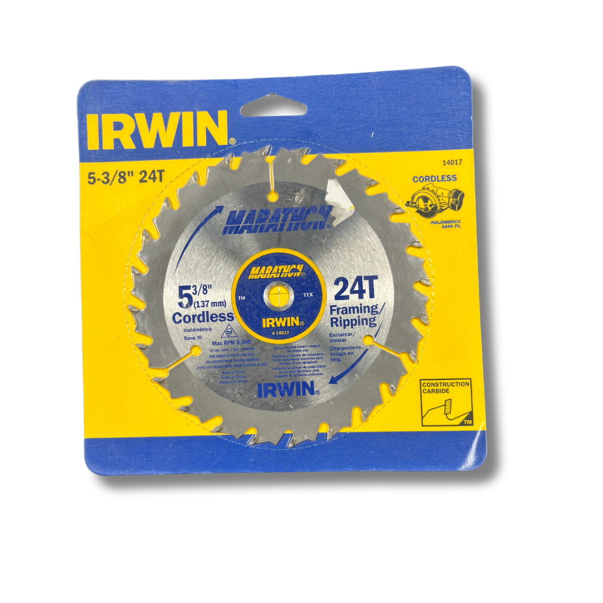 Irwin Marathon 14017 5-3/8" 24T Marathon Cordless Circular Saw Blade